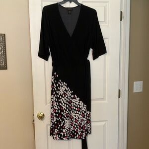 Lane Bryant three quarter sleeve faux wrap dress in size 18-20 women’s.